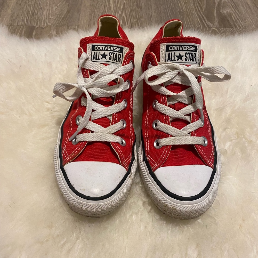 Red Converse Low Top - Picture 2 of 2